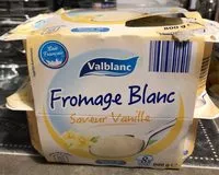 Mängden socker i Fromage Blanc Saveur Vanille (2,5% MG) - (8 pots) 800 g