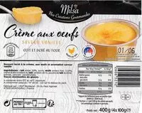 Mängden socker i Crème aux Oeufs Saveur Vanille