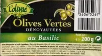 Mängden socker i Olives vertes dénoyautées au basilic