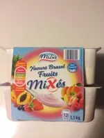 Mängden socker i Yaourt Brassé Fruits Mixés
