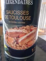 Mängden socker i Saucisses de Toulouse