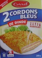 Mängden socker i 2 Cordons Bleus de Dinde