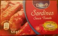 Mängden socker i Sardines sauce Tomate