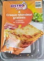 Mängden socker i Croque-monsieur gratinés jambon fromage