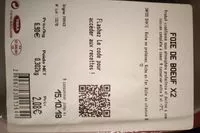 Mängden socker i Foie de boeuf