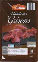 Mängden socker i Viande des Grisons