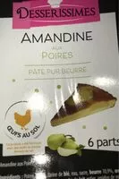 Mängden socker i Amandine au poires