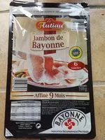 Mängden socker i Jambon de Bayonne tranché affiné 9 mois
