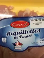 Mängden socker i Aiguillettes de poulet