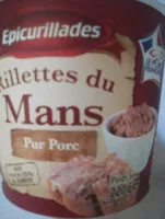 Mängden socker i Rillettes du Mans
