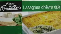 Mängden socker i Lasagnes chèvres épinards
