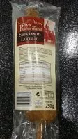 Mängden socker i Saucisson lorrain