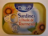 Mängden socker i Sardines à l'huile de Tournesol