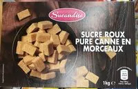 Mängden socker i Sucre roux pure canne en morceaux