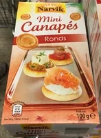 Mängden socker i Mini Canapés Ronds