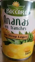 Mängden socker i Ananas en tranches au sirop léger