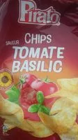 Mängden socker i Chips tomate basilic