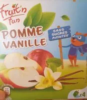 Mängden socker i Fruit'n Fun Pomme vanille