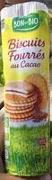 Mängden socker i Biscuits fourrés au cacao