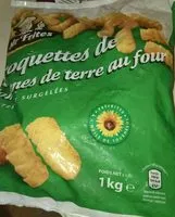 Mängden socker i Croquettes de pommes de terre au four