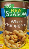 Mängden socker i Whole Champignons