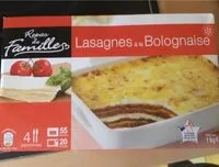 Mängden socker i Lasagnes à la bolognaise