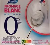 Mängden socker i Fromage blanc nature 0%