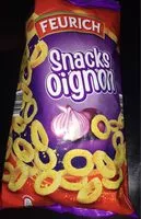 Mängden socker i Snacks oignon