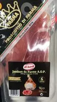 Mängden socker i Jambon parme AOP