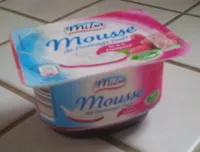 Mängden socker i Mousse de fromage frais sur lit de Framboise
