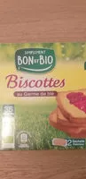 Mängden socker i Biscottes au germe de blé