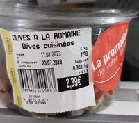 Mängden socker i Olives a la romaine