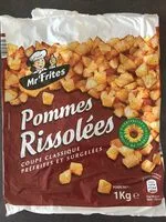 Mängden socker i Pommes rissolées
