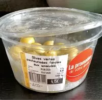 Mängden socker i Olives vertes pasteurisees farcies avec amandes