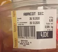 Mängden socker i Abricots sec