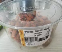 Mängden socker i Amande décortiquée