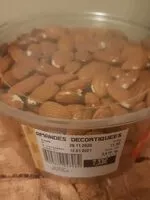 Mängden socker i Amandes décortiquées