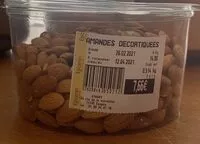 Mängden socker i Amandes decortiquees