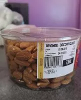 Mängden socker i Amandes décortiquées