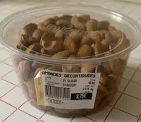 Mängden socker i Amandes décortiquées