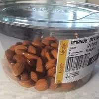 Mängden socker i Amandes décortiquées