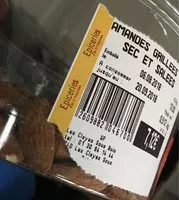 Mängden socker i Amandes grillees à sec