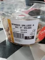 Mängden socker i Amandes grillées à sec et salées