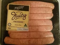 Mängden socker i Succulent Juicy Pork Sausages