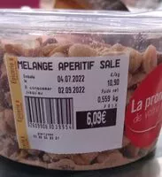 Mängden socker i Mélange apéritif sale