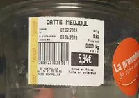 Mängden socker i DATTE MEDJOUL