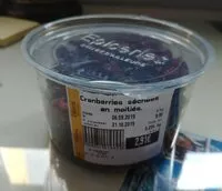 Mängden socker i Cranberries séchées en moitiés