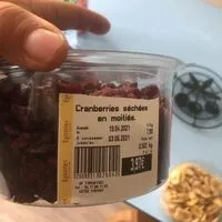 Mängden socker i Cranberries séchées