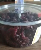 Mängden socker i Cranberries séchées en moitiés