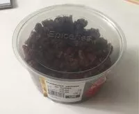 Mängden socker i cranberries séchées en moitiés